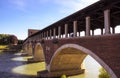 Ponte coperto - Covered Bridge - Pavia - Lombardy - North Italy Royalty Free Stock Photo