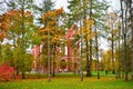 Pavilion of the Arsenal in the autumn the Alexander Park of Tsar