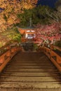 pavilion and bridge in japanese garden in Daigoji temple in autumn season, Kyoto, Japan Royalty Free Stock Photo