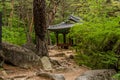 Pavilion with ceramic tiled roof Royalty Free Stock Photo