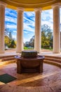 Pavilion of cold mineral water spring in the small west Bohemian spa town Marianske Lazne Marienbad - Czech Republic