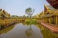 Pavilion of the enlightened in Ancient City Park, Muang Boran, Samut Prakan province, Thailand Royalty Free Stock Photo