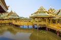 Pavilion of the enlightened in Ancient City Park, Muang Boran, Samut Prakan province, Thailand Royalty Free Stock Photo