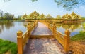 Pavilion of the enlightened in Ancient City Park, Muang Boran, Samut Prakan province, Thailand Royalty Free Stock Photo