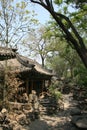 pavilion in the gardens of the prince gong\'s mansion in beijing (china) Royalty Free Stock Photo