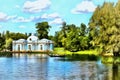 Pavilion Grotto on the banks of the Great Pond