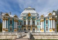 Pavilion Hermitage in the regular garden in front of Catherine Palace in the town of Pushkin