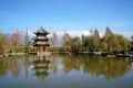 Pavilion and Jade Dragon Snow Mountain