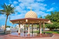 The scenic pavilion of Jumeirah Grand Mosque, Dubai, UAE Royalty Free Stock Photo