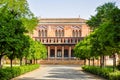 Pavilion in Maria Luisa park in Seville, Spain Royalty Free Stock Photo