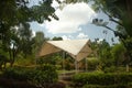 A pavilion in the middle of a Taman Hutan Kota Keputih Surabaya. A Shelter foor people who tired of walking the park.