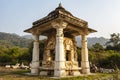 Pavilion next to the Adinatha temple, a Jain temple in Ranakpur, Rajasthan, India Royalty Free Stock Photo
