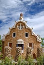 Pavilion in Parc GÃÂ¼ell Barcelona, Spain Royalty Free Stock Photo