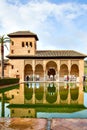 Pavilion by the pool in the Alhambra