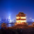 Pavilion of prince teng at night Royalty Free Stock Photo