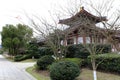 Pavilion in putuoshan buddha college, adobe rgb Royalty Free Stock Photo