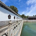 Pavilion of Summer Palace bordering Kunming Lake, Beijing, China