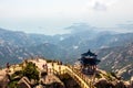 Pavilion on the top of Jufeng trail, Laoshan Mountain, Qingdao, China