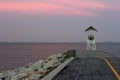 Pavilion in twilight sunset