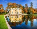 Pavilion `Upper Bath` in Catherine Park in Tsarskoye Selo Royalty Free Stock Photo