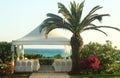 Pavilion for wedding on the beach Royalty Free Stock Photo