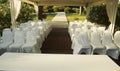 Pavilion for wedding on the beach Royalty Free Stock Photo