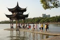 Pavilion at the West Lake - Hangzhou, China Royalty Free Stock Photo