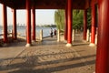 Pavilion at the West Lake - Hangzhou, China Royalty Free Stock Photo