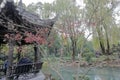 The pavilion by willow pool garden in wuhouci temple, adobe rgb