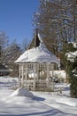 Pavilion in winter Royalty Free Stock Photo