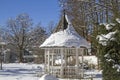 Pavilion in winter Royalty Free Stock Photo