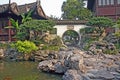 Pavilion in Yuyuan gardens, Shanghai, China Royalty Free Stock Photo