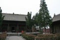 pavilions at the shuang lin monastery in pingyao (china)