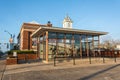 Pavillion in front of Brenham Fire Museum in Texas Royalty Free Stock Photo