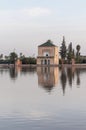 Pavillion on Menara Gardens at Marrakech, Morocco