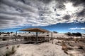 Picnic pavillion at White Sands National Monument New Mexico Royalty Free Stock Photo
