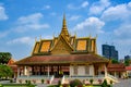 Pavillion in Royal Palace in Phnom Penh, Cambodia. Building in the complex of the residence of the King of Cambodia.