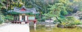 The Pavillion at secret garden of Changdeokgung palace in Seoul Royalty Free Stock Photo