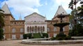 Pavillion and square in Sama Park, Spain