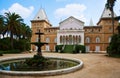 Pavillion and square in Sama Park, Spain