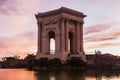 Pavillon du Peyrou in Montpellier Royalty Free Stock Photo