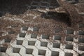 Paving blocks and sand Royalty Free Stock Photo