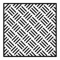 Paving deck icon, outline style