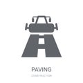 Paving icon. Trendy Paving logo concept on white background from