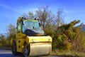 Paving road roller