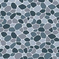 Paving seamless pattern vector illustration. Wall rocks repeated background. Pebble, shingle beaches template wallpaper for