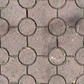 Paving slabs. Seamless textures, amenable to stacking, close-up rows