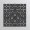 Paving Slabs. Street Texture. Black Paver Tile Seamless Pattern. Cobblestone Print