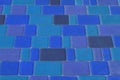 Paving Stone Floor Tile Street Pattern Urban Texture Blue Background Mosaic Slabs City Royalty Free Stock Photo