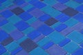 Paving Stone Floor Tile Street Pattern Urban Texture Blue Background Mosaic Slabs City Structure Royalty Free Stock Photo